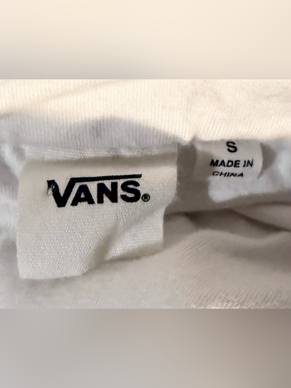 Vans Cream Sherpa Half-Zip Pullover Hoodie-S - Picture 3 of 4